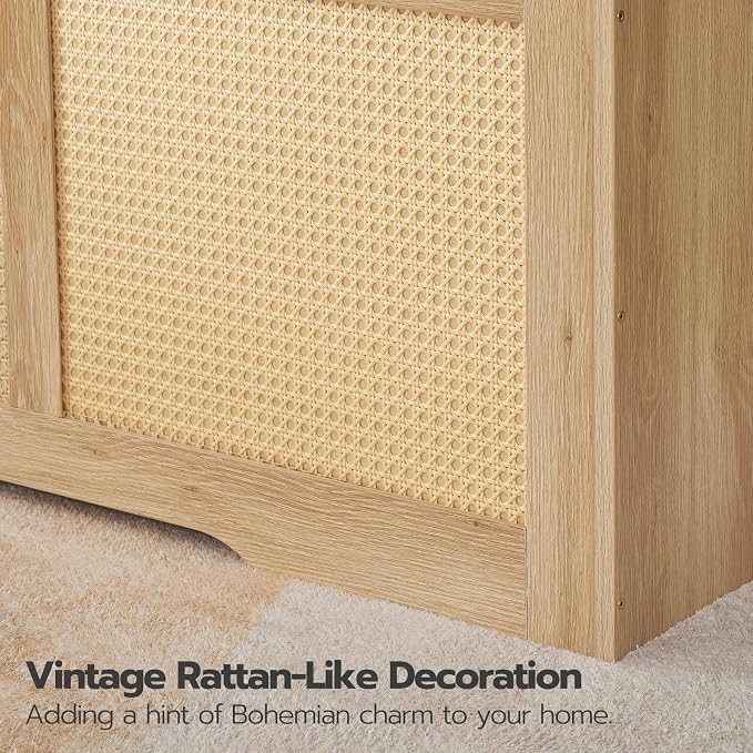 HOOBRO Storage Bench, 39.3" Toy Box, Rattan-Like Storage Chest, Sturdy Entryway - Image 7