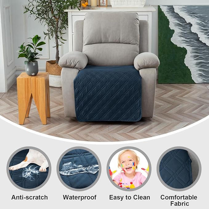 Genina Waterproof Recliner Chair Covers, Recliner Cover - Image 5