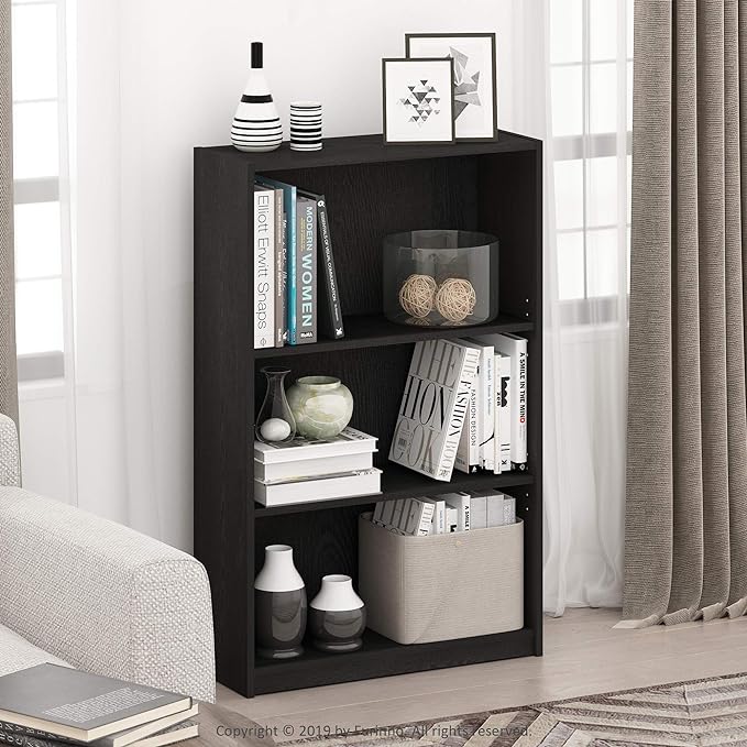 Furinno Jaya Book Shelf, 3-Tier Bookshelf, Bookcase - Image 2
