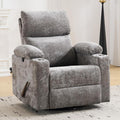 Swivel Rocker Recliner with Adjustable Armrests, Rocking Nursery Chair with by Rhevoy