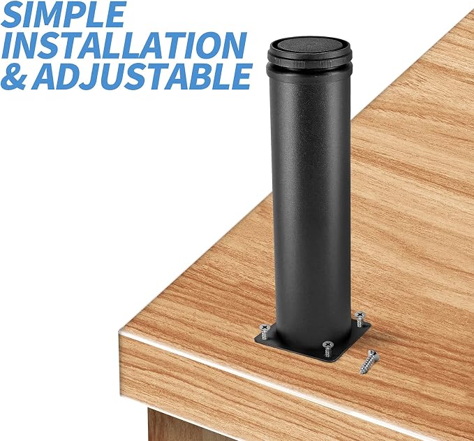 6 Inch Metal Furniture Legs Stainless Steel Adjustable Legs Black Metal Legs - Image 6