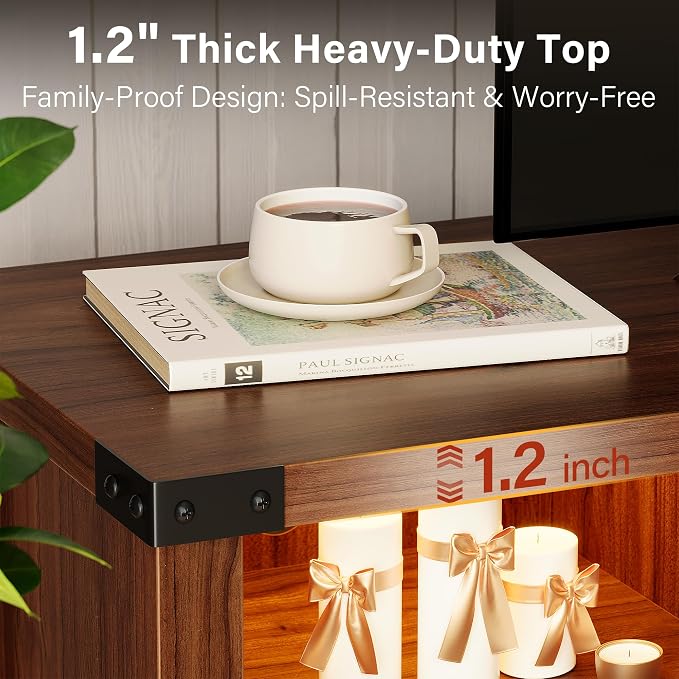 YESHOMY LED Fireplace TV Stand - Image 3
