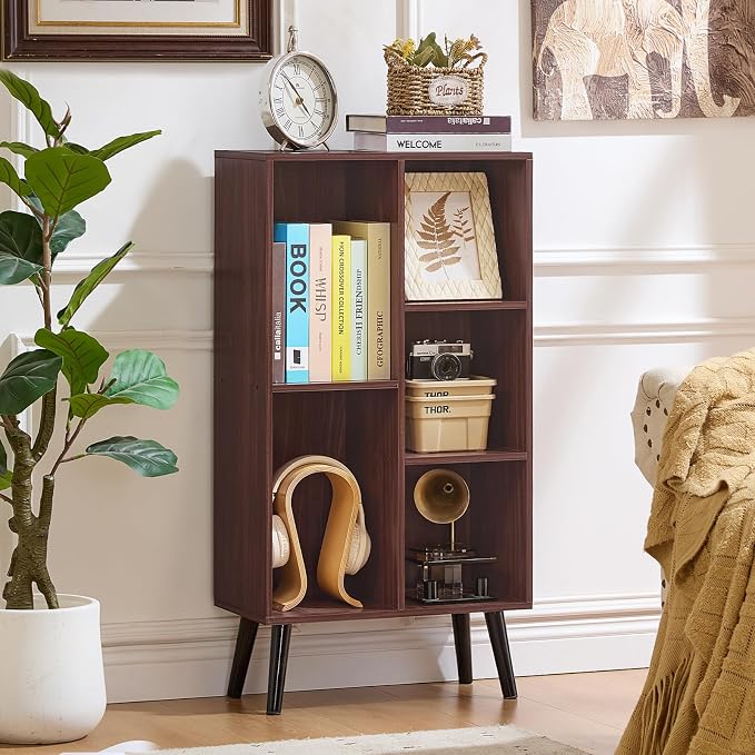 LEYAOYAO 5 Cube Bookshelf 3-Tier Bookcase - Image 7