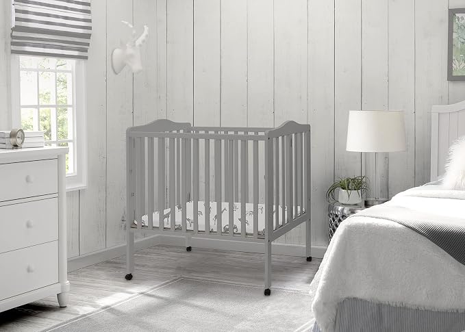 Delta Children Folding Portable Mini Baby Crib - Image 7