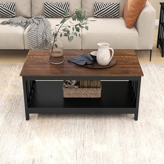ChooChoo Farmhouse Coffee Table, 40 Inch - Image 7