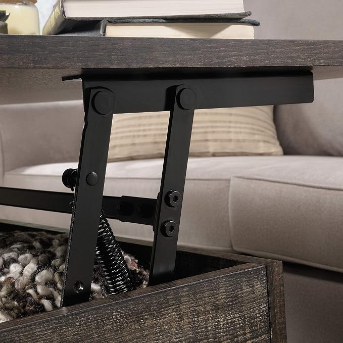 Sauder Steel River Rustic Industrial Style Lift Top Coffee Table, Coated Metal - Image 5