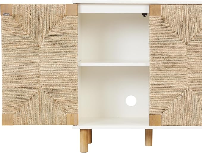 Nathan James Beacon Accent Natural Sideboard Storage Cabinet TV Stand - Image 5