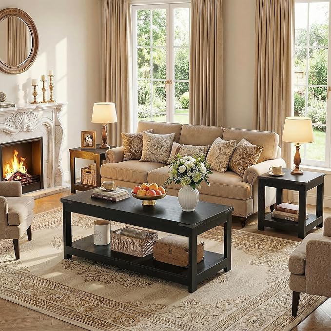 Homieasy 43.3” Rectangular Coffee Table - Image 6