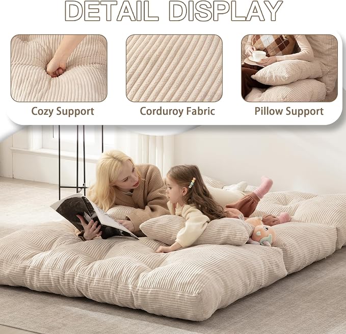 Folding Sofa Bed, Convertible Sleeper Chair - Image 4