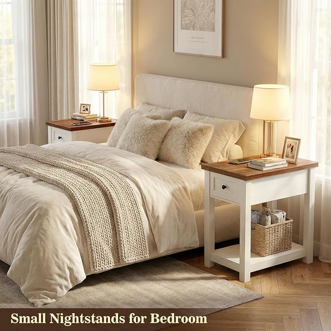 Narrow End Table Set of 2 with Charging Station - Image 6