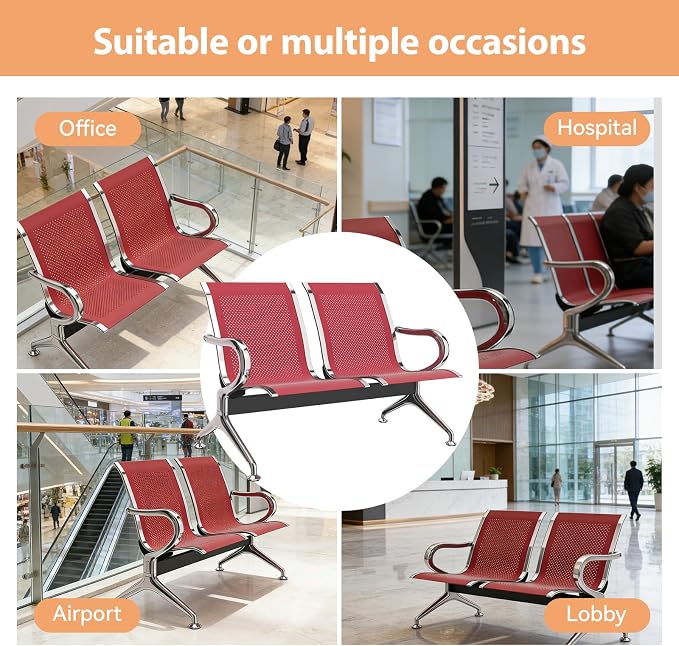 Kinfant 2-Seat Waiting Room Chair - Image 4