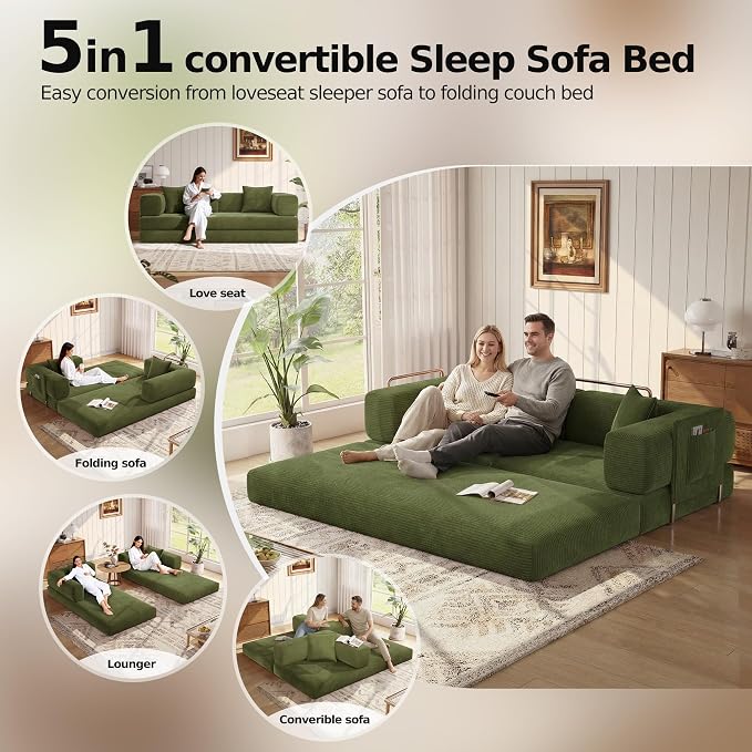 MoonSpeak 78.8''Sleeper Couch Bed - Image 8