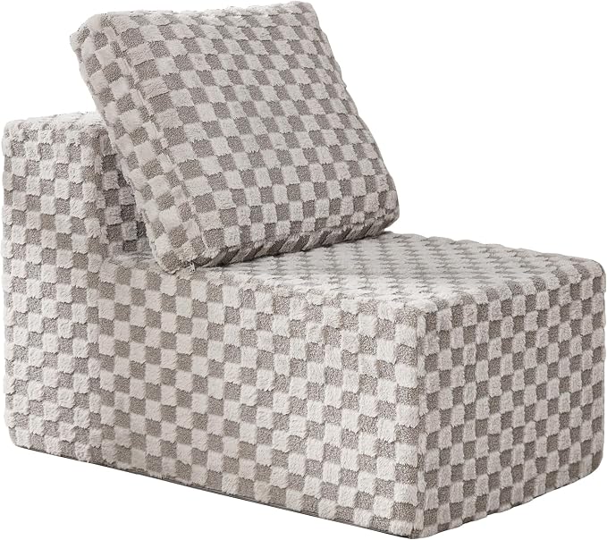 Single Sofa 1 Seat Couch with Deep Seat Memory Foam Cloud Chair with Pillows - Image 8