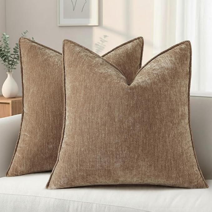 decorUhome Summer Couch Euro Sham Throw Pillow Covers 26x26 Set of 2, by decorUhome