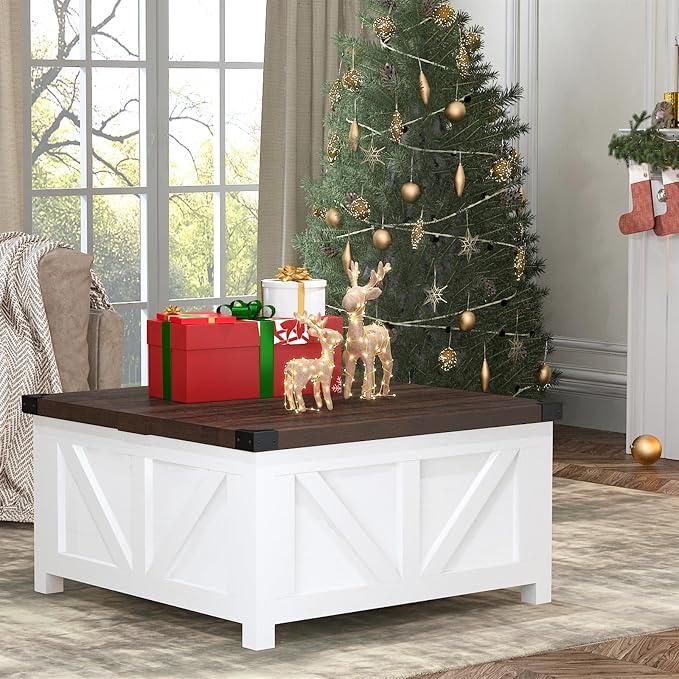 jimeimen Farmhouse Lift Top Coffee Table - Image 7