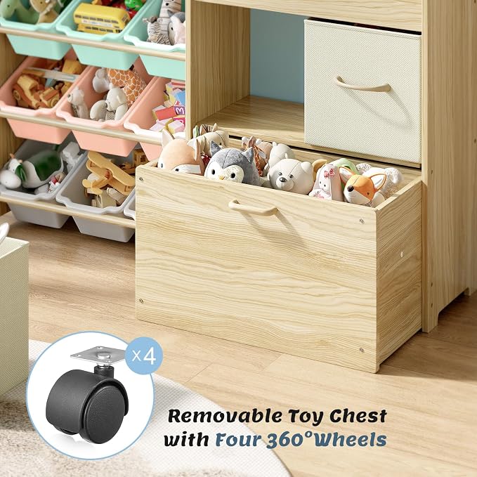 EXPERLAM Toy Storage Organizer for Kids, 9-Bin Toy Organizer - Image 4