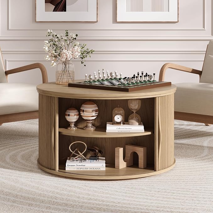 SULIVES Round Coffee Table - Image 5