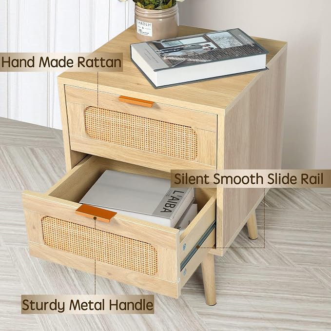 HOPUBUY Console Table and Nightstands Set of 2, Narrow Sofa Table - Image 9