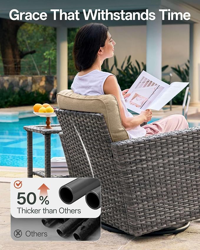 Luxury 3-Piece Patio Furniture Set - Image 6