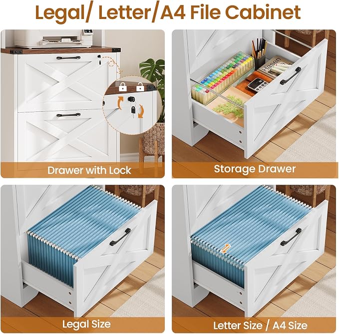 SEDETA 2 Drawer File Cabinet - Image 4