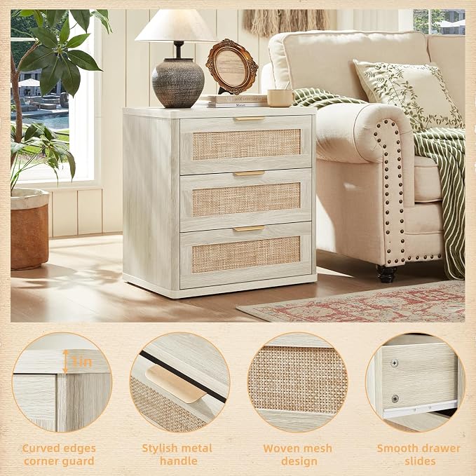 LEYAOYAO Rattan Night Stand - Image 9