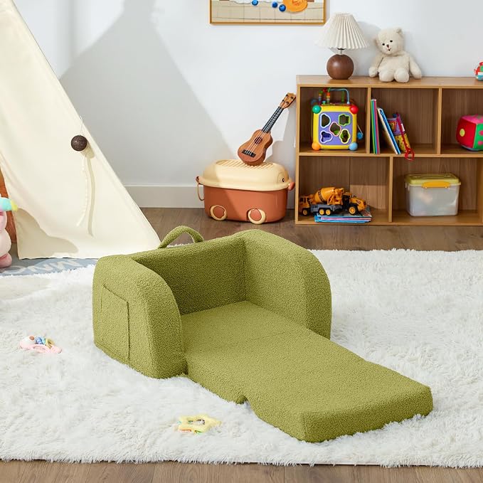Toddler Couch, 2-in-1 Toddler Chairs Comfy 1-3 Years Old, Toddler Chair - Image 8