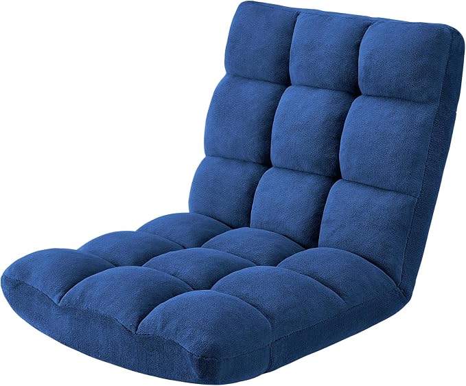 Folding Floor Gaming Chair 14-Poistion Cushioned Adjustable Floor Lazy Sofa - Image 8