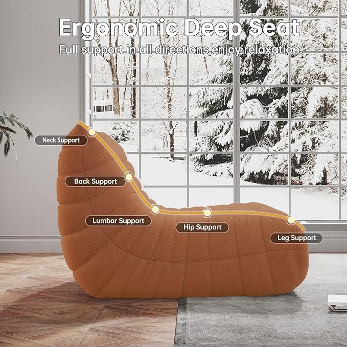 WHGBJA Memory Foam Bean Bag Chair - Image 5