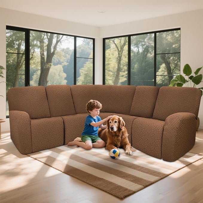 100% Waterproof Sectional Recliner Couch Covers - Image 2