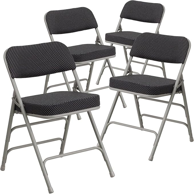 Flash Furniture HERCULES Series Premium Curved Triple Braced & Double Hinged by FlashFurniture