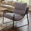 LukeAlon Modern Linen Accent Armchair, Upholstered Living Room Chair by LukeAlon