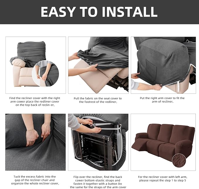 Genina Recliner Sofa Covers - Image 6