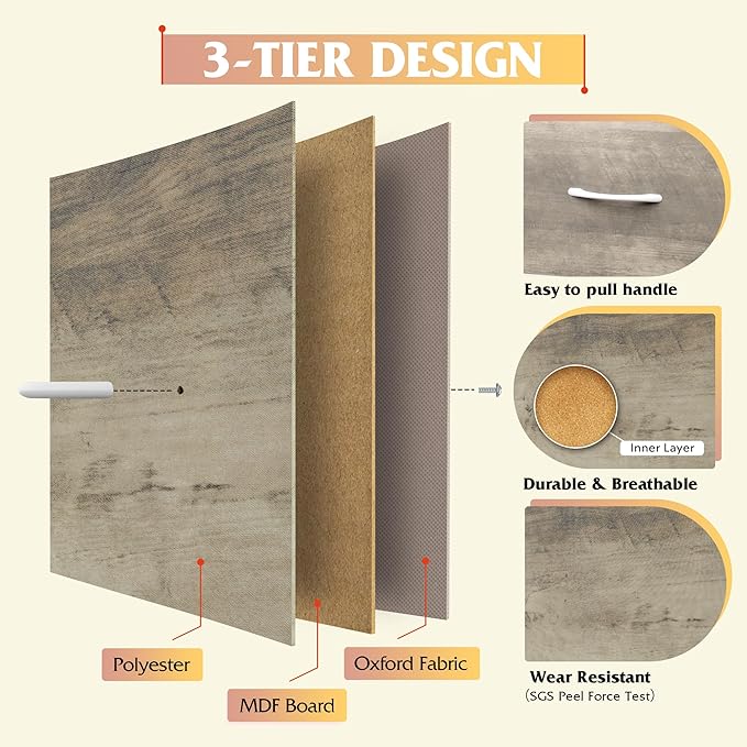 WLIVE 9-Drawer Dresser, Fabric Storage Tower - Image 6