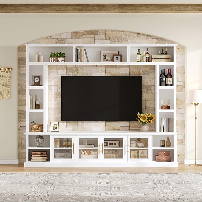 Merax 95" Entertainment Center for TVs up to 80", All-in-One TV Stand - Image 8