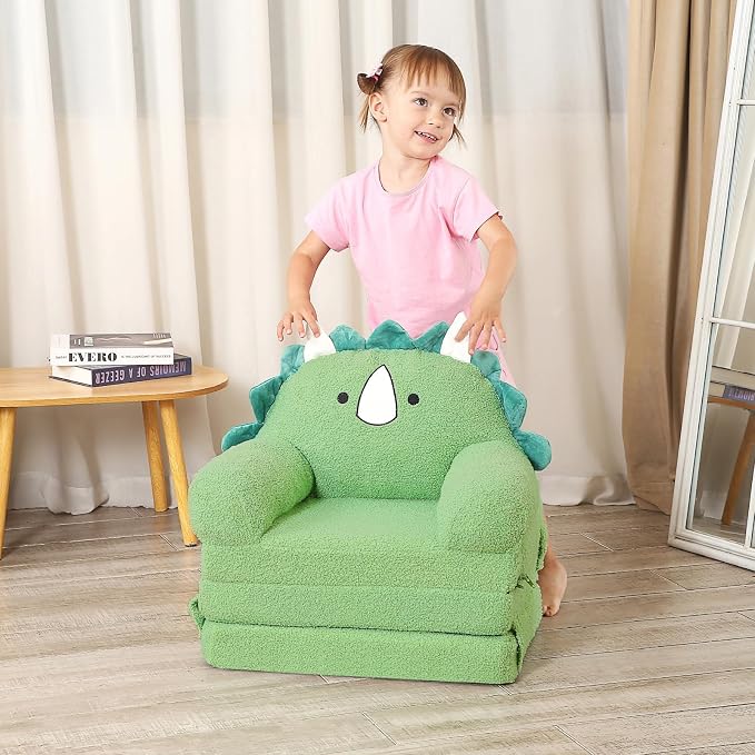 MOMCAYWEX Kids Sofa, Sherpa Couch - Image 5