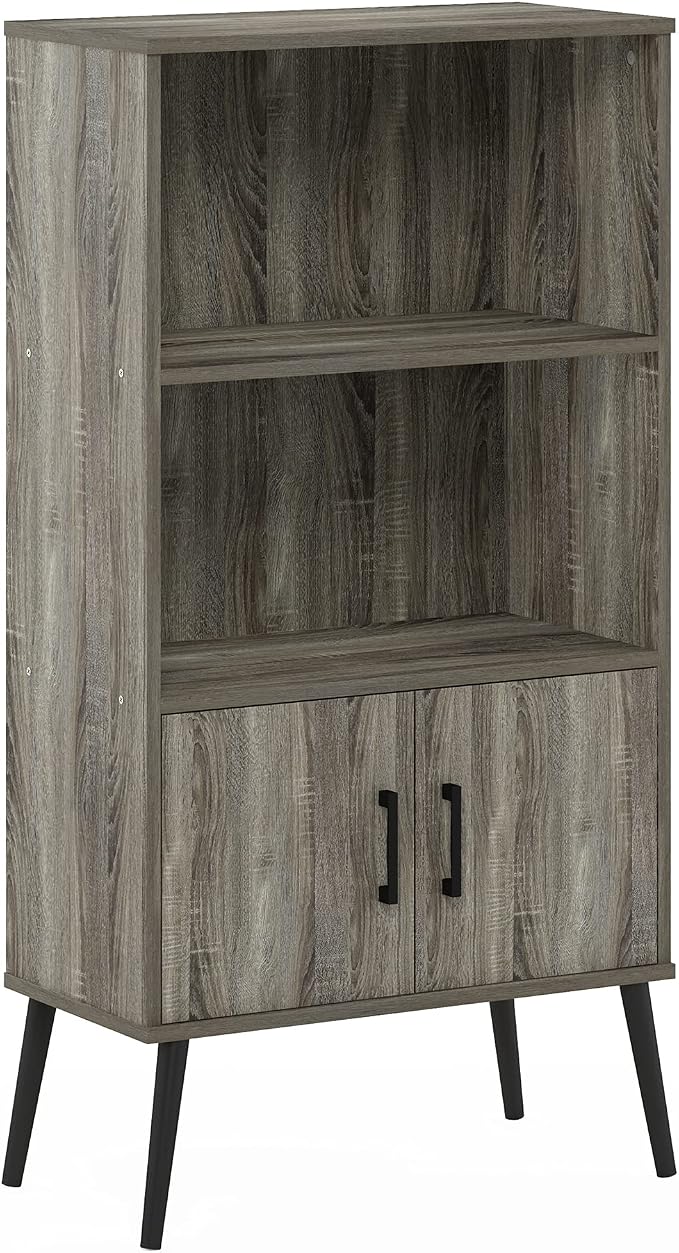 Furinno MIDCENTURY Storage Shelves, Mid-Century Style Accent Storage Cabinet - Image 6