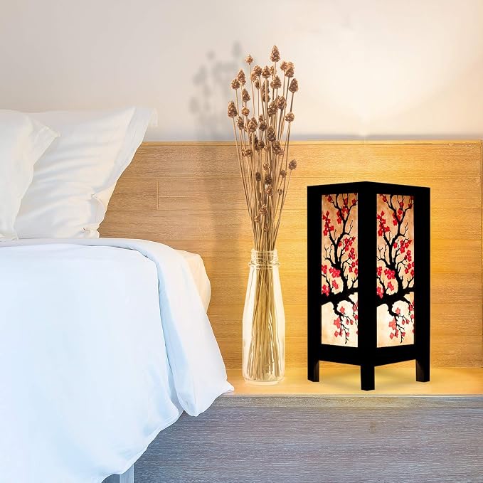 RED BERRY THAILAND LANNA LAMP Japanese Sakura/Cherry Blossom LAMP - Image 6