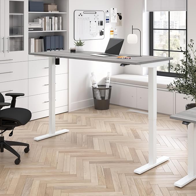 Bush Business Furniture 72-inch Electric Height Adjustable Standing Desk - Image 2