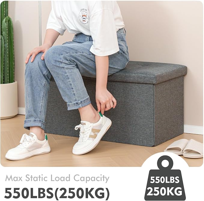B FSOBEIIALEO Storage Ottoman - Image 6