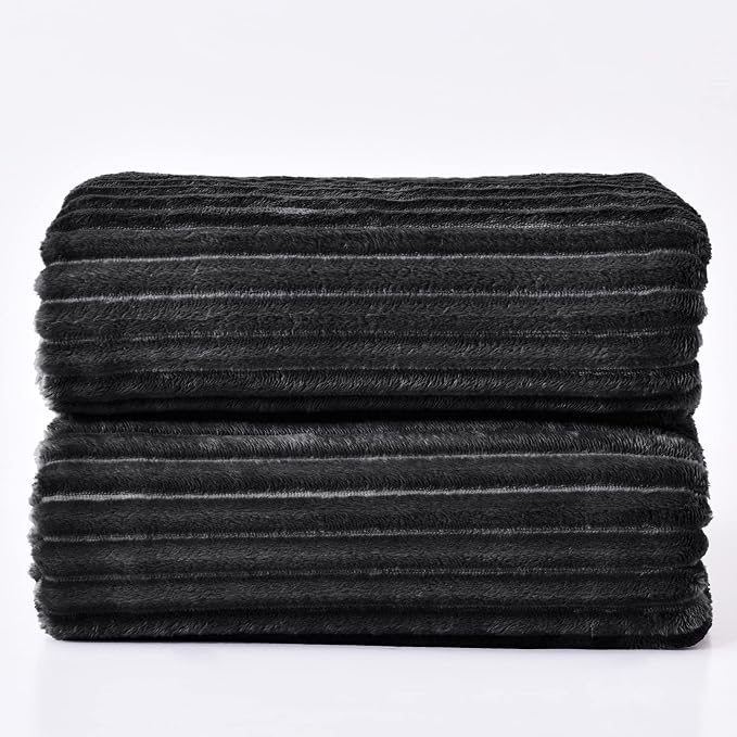 BEDELITE Fleece Blanket Queen Size – 3D Ribbed Jacquard Soft and Warm - Image 9