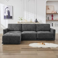 110.6" L Shaped Sectional Sofa, Modular Cloud Deep Seat Couch by CACFTII