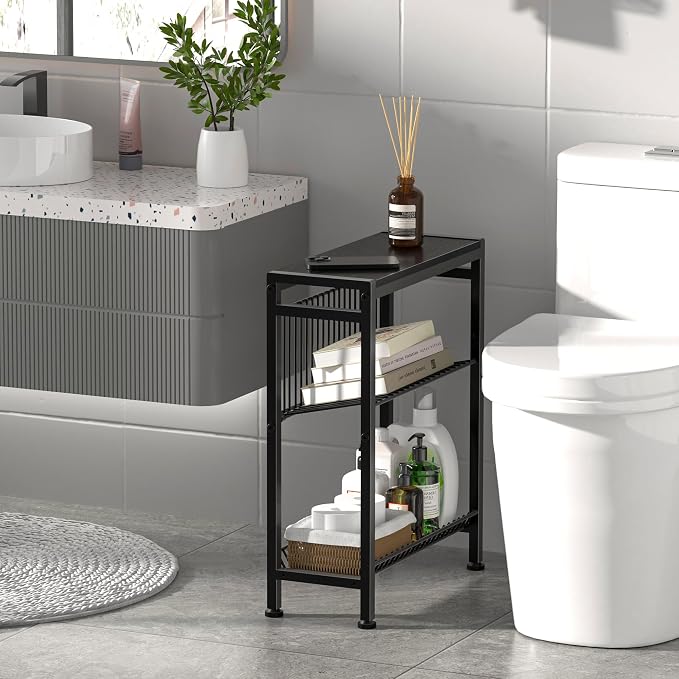 Narrow Side Table for Small Space, 3-Tier End Table - Image 9