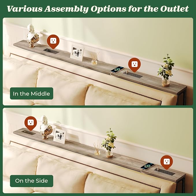 SUPERJARE 78.8 Inch Narrow Console Table - Image 5