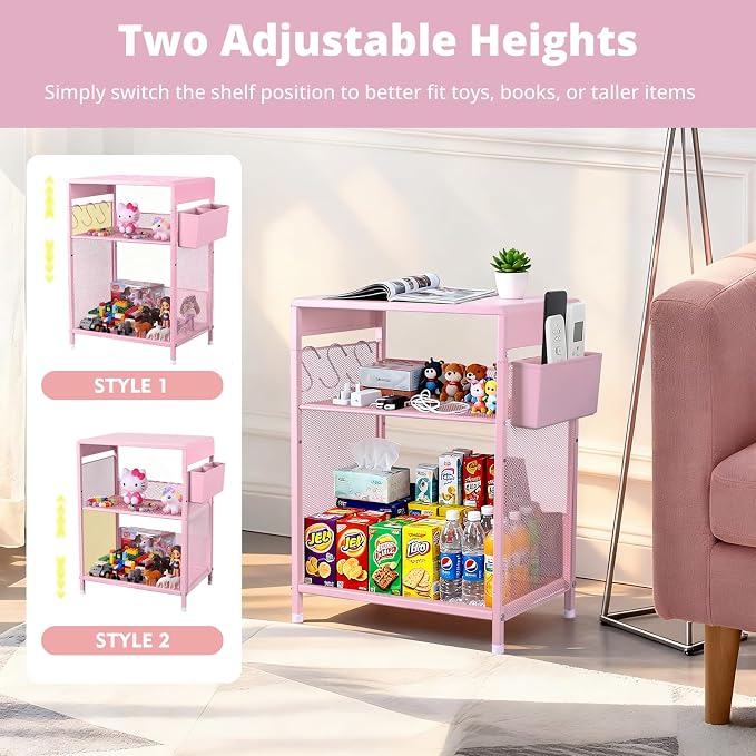 ECOLOVI Kids Nightstand 19in High - Image 4