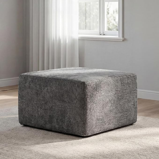 MONVANE Ottoman for Modular Sectional Cloud Couch, Chenille Deep Seat Boneless by MONVANE