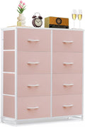 8-Drawer Dresser for Bedroom, Anti-Tip Tall Storage Organizer Chest of Drawers by SageNest