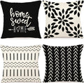 YCOLL Pillow Covers 16x16 Set of 4, Modern Sofa Throw Pillow Cover, Decorative by PillowCoversExpert