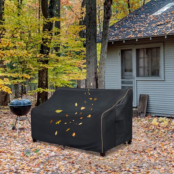 Outdoor 2-Seater Loveseat Cover, Patio Sofa Covers Fits up to 58W x 32.5D x 31H - Image 8