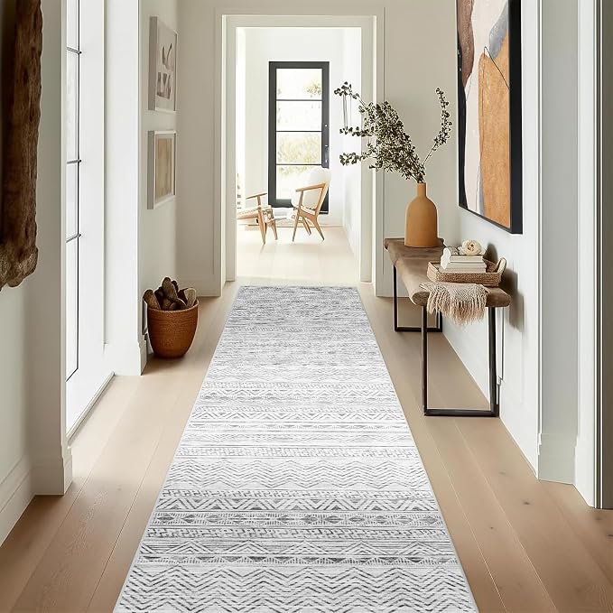 Moroccan 2'6"x8' Kitchen Runner Rug- Washable Rugs - Image 4
