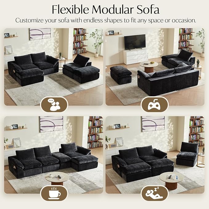 Vamcheer U Shaped Cloud Couch - Image 4